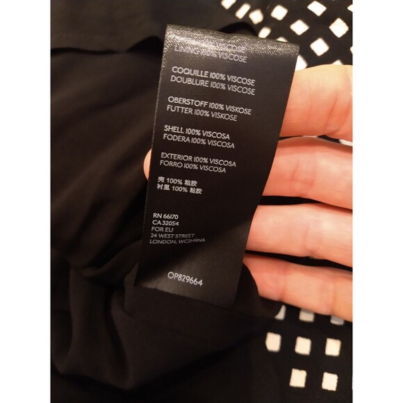 NWT Maeve Anthropologie MOCK WRAP Midi Dress Black White US Plus Size 20W UK 26W - Picture 10 of 12